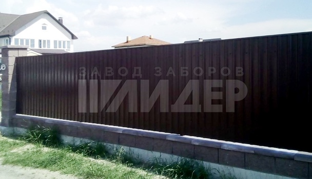 Забор для загородного дома из французского камня ПН-152